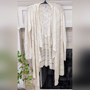 Knox Rose Cream Lace Knit Cardigan